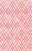 Peach Watercolor Heart Pattern Notebook: (English)