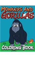 Monkeys and Gorillas Coloring Book
