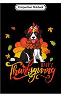 Composition Notebook: Happy Thanksgiving Australian Shepherd Dog lover gift Journal/Notebook Blank Lined Ruled 6x9 100 Pages
