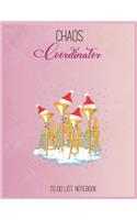Chaos Coordinator To Do List: Cute Trumpet Christmas Tree Gift Decor Xmas To Do & Dot Grid Matrix Notebook for Girls Teens Kids Journal College Blank Lined 110 Pages of 8.5"x11"