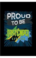 Proud to be bartender citizen: Notebook - Journal - Diary - 110 Lined pages - 6 x 9 in - 15.24 x 22.86 cm - Doodle Book - Funny Great Gift