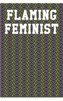 Flaming Feminist: Guitar Tab Notebook 6"x9" 120 Pages