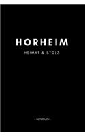 Horheim: Notizbuch / Notizblock A5 - 120 Seiten Punktraster - Notizblock / Journal / Notebook für deine Stadt