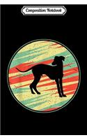 Composition Notebook: Italian Greyhound Dog And Moon Funny Halloween Journal/Notebook Blank Lined Ruled 6x9 100 Pages