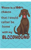 There is a 100% chance that I would rather be home with my BloodHound: For BloodHound Fans