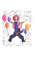 Funny Police Pig Notebook: Graph Paper Journal 6x9 - 120 Pages