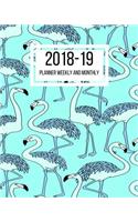 2018-19 Planner Weekly and Monthly: July 2018 to June 2019 Planner - 8 x 10 Inches - Paperback(4 Academic Planner One)