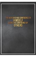 The Man Who Has Confidence in Himself Gains the Confidence of Others: Motivational Bullet Notebook - 120-Page Small Dot Grid Inspirational Journal - 6 X 9 Matte Softcover Diary