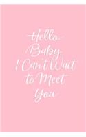 Hello Baby I Can't Wait to Meet You