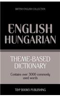 Theme-based dictionary British English-Hungarian - 3000 words