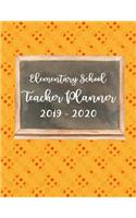 Elementary School Teacher Planner 2019 - 2020: Student Roster - Lesson Organizer - Weekly Time Management - Teaching Curriculm Calendar Notebook - Yellow Red Dot