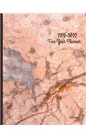 2018 - 2022 Pink Marble Five Year Planner