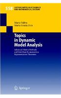 Topics in Dynamic Model Analysis