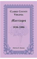 Clarke County, Virginia Marriages, 1836-1886
