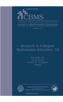 Research in Collegiate Mathematics Education VII