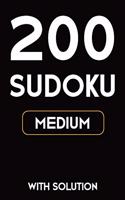 200 Sudoku medium with solution