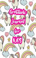 Gratitude Journal for Kids: 5-Minute Daily Diary of Positivity with Cute Unicorn Matte Cover Design Notebook Prompts to Write In Per Day - Perfect Gift for Girls, Boys, Teens, 