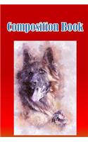 Composition Book: German Shepherd Composition Book for Kids. Ideal gift for home and school for creative storytellers.