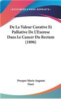 De La Valeur Curative Et Palliative De L'Exerese Dans Le Cancer Du Rectum (1896)