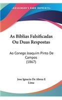 As Biblias Falsificadas Ou Duas Respostas