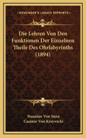 Die Lehren Von Den Funktionen Der Einzelnen Theile Des Ohrlabyrinths (1894)