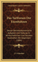 Das Tarifwesen Der Eisenbahnen