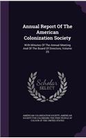 Annual Report of the American Colonization Society