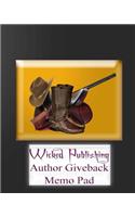 Wicked Publishing Author Giveback Memo Pad