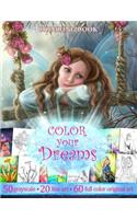 Color You Dreams .Adult Coloring Book.: Gift for Friends