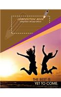 Composition book, College-ruled Notebook Journal for School, Student, Teacher, Office 7.44 x 9.69 in