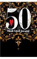 50 Blank Lined Journal: 6x9 - 110 Pages - Gift for Birthday or Wedding Anniversary