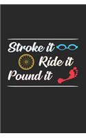 Stroke it ride it pound it