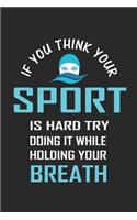 If You Think Your Sport is Hard Try Doing it While Holding Your Breath