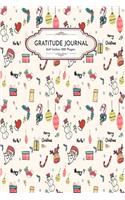 Ho Ho Ho Merry Christmas: Santa Claus, Deer Gifts and Snowman Gratitude Journal 6x9 Inches 100 Pages Lovely Holiday Gift for Xmas
