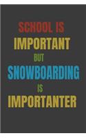 School Is Important But Snowboarding Is Importanter