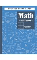 Graph Paper Math Squared Notebook