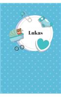 Lukas: Ruled Travel Diary Notebook or Journey Journal - Lined Trip Pocketbook for Men and Women with Lines