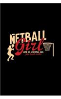 Netball girl: 6x9 Netball - dotgrid - dot grid paper - notebook - notes