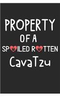 Property Of A Spoiled Rotten CavaTzu: Lined Journal, 120 Pages, 6 x 9, CavaTzu Dog Gift Idea, Black Matte Finish (Property Of A Spoiled Rotten CavaTzu Journal)