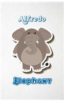Alfredo Elephant A5 Lined Notebook 110 Pages