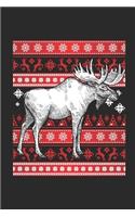 Ugly Christmas - Moose: Dotted Bullet Grid Notebook / Journal (6 X 9) - Christmas Gift for Kids, Teens, Mom And Dad