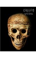 Creepy Notebook Collection: Looking for the perfect CREEPY or HORROR themed Notebook/Composition Book for yourself or for a friend. Try our new collection of Creepy Notebooks f