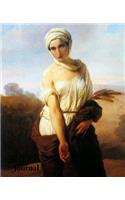 Journal: Journal - Classic Vintage Painting of Ruth by Francesco Hayez (7.5x9.25) 200 Pages