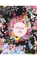 Reading Log: Beautiful Floral, Reading Log Gifts For Book Lovers Large Print 8.5" x 11" Reading Log Journal With Summary