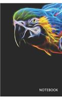 Electric Macaw - Parrot Notebook: Inspirational Idea Journal