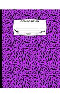 Composition: Sharks All Over Purple Marble Composition Book College Ruled Journal Diary Notebook for boys, girls, kids, students, teachers (Great White Tiger Sha