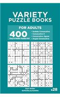 Variety Puzzle Books for Adults - 400 Easy to Master Puzzles 9x9