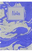 Notes: College Lined Journal, Blank Lined Notebook For Artists, Adults, Girls And Boys With Mixed Marble Cover