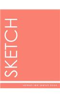 Salmon Red Sketch Book