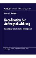 Koordination Der Auftragsabwicklung: Verwendung Von Unscharfen Informationen